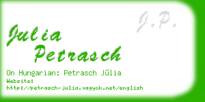 julia petrasch business card